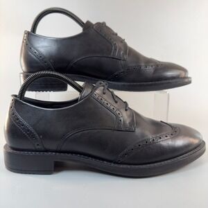 Ecco Sartorelle 25 Wingtip Oxford Womens 9 Dress Shoes Black Leather Lace Up Low